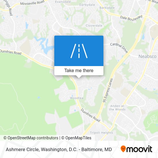 Mapa de Ashmere Circle