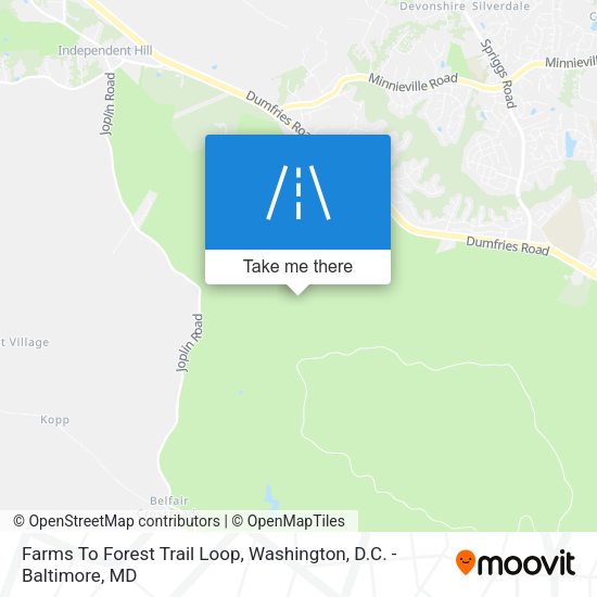 Farms To Forest Trail Loop map