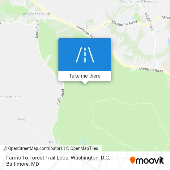 Farms To Forest Trail Loop map