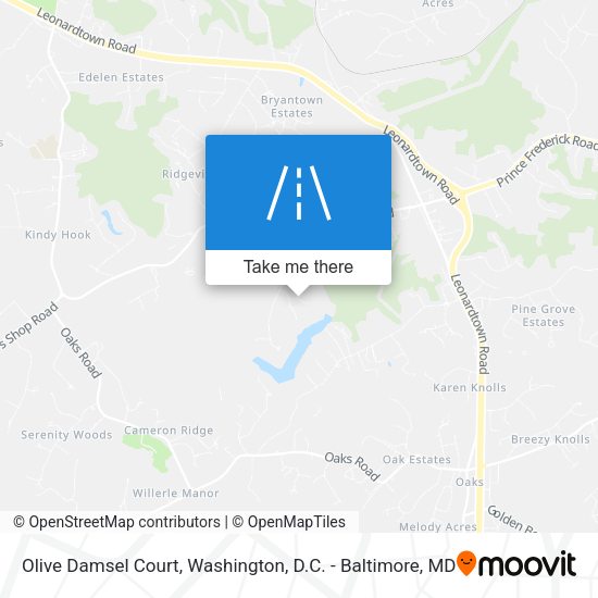 Olive Damsel Court map