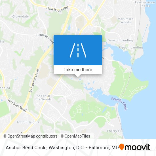 Mapa de Anchor Bend Circle