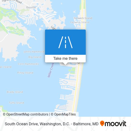 South Ocean Drive map