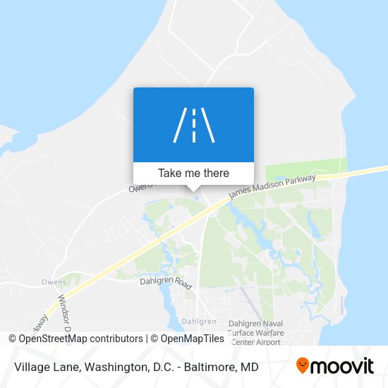 Village Lane map