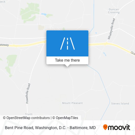 Bent Pine Road map