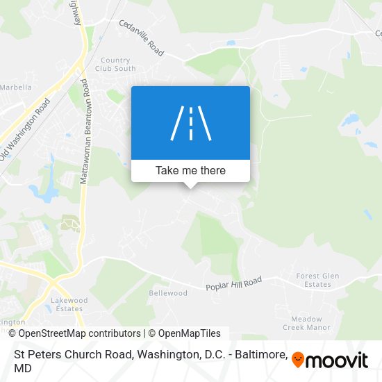 St Peters Church Road map
