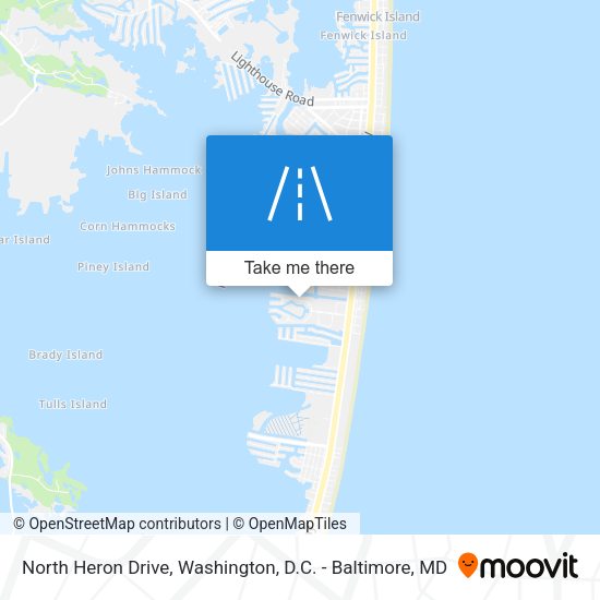 North Heron Drive map