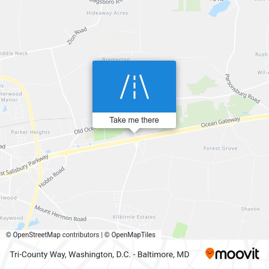 Mapa de Tri-County Way