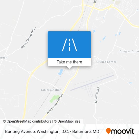 Bunting Avenue map