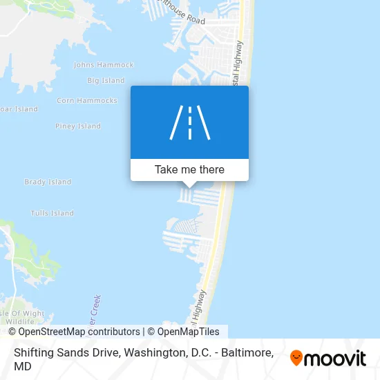 Shifting Sands Drive map