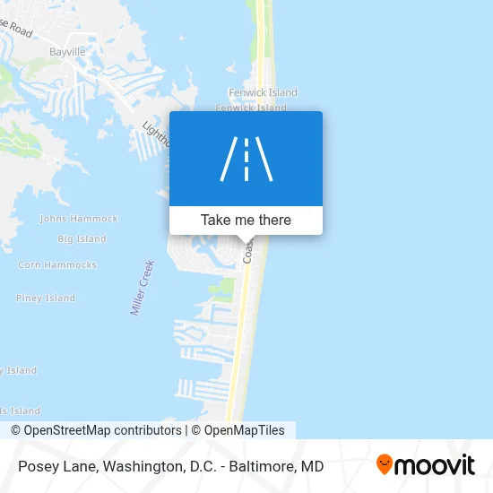 Posey Lane map
