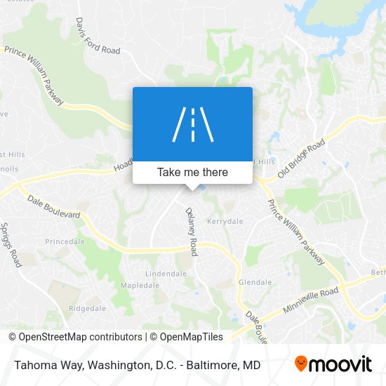 Tahoma Way map