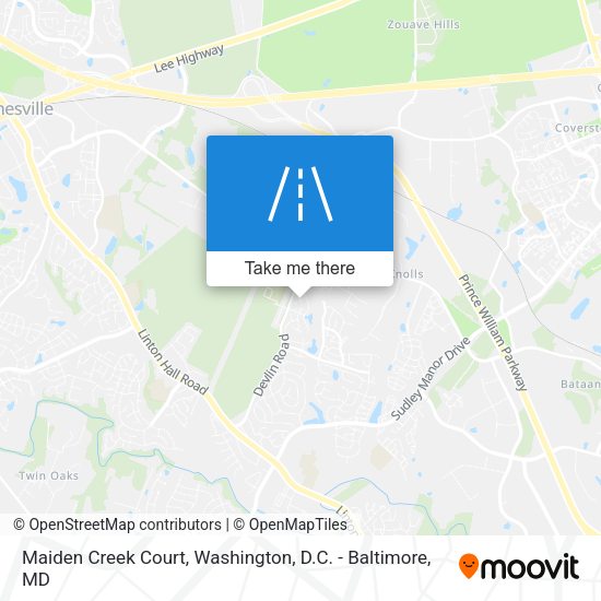 Maiden Creek Court map