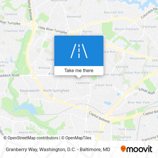 Granberry Way map