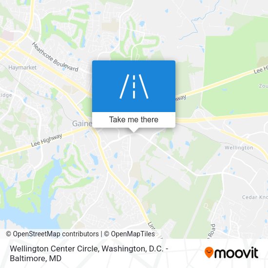 Mapa de Wellington Center Circle