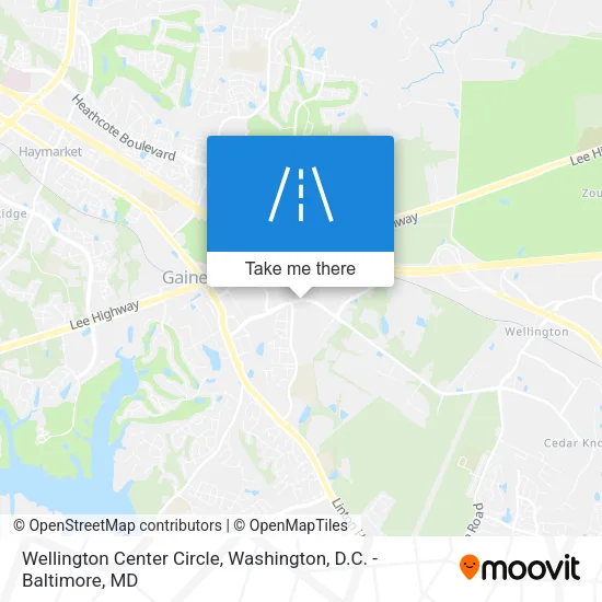 Mapa de Wellington Center Circle
