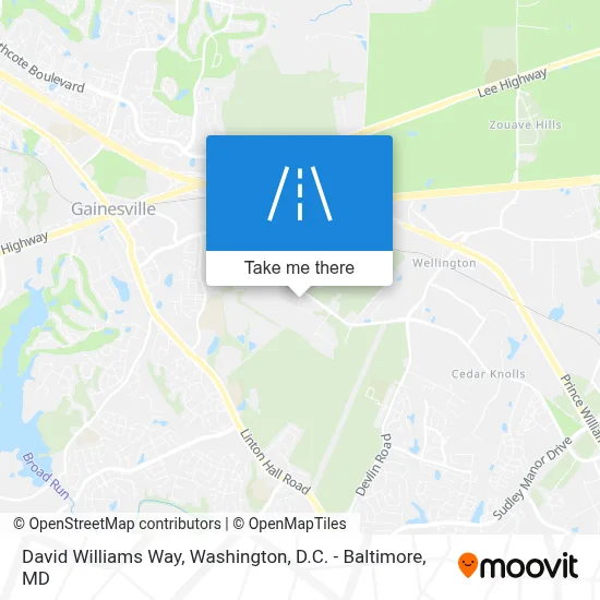 David Williams Way map