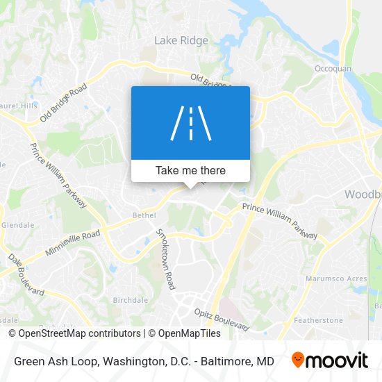 Green Ash Loop map