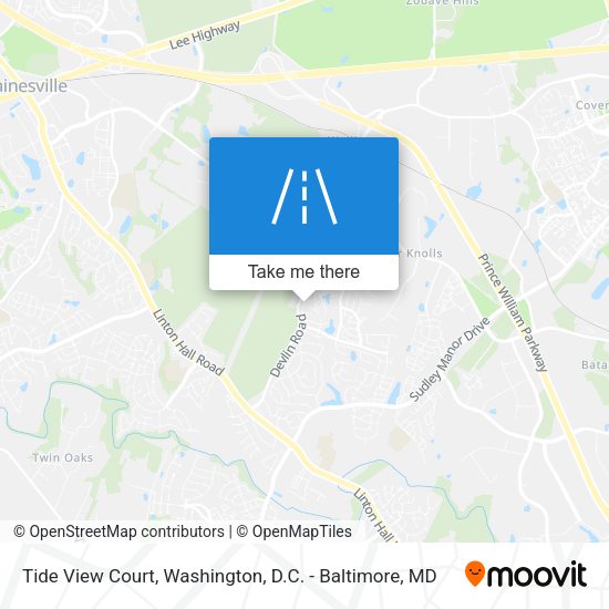 Tide View Court map