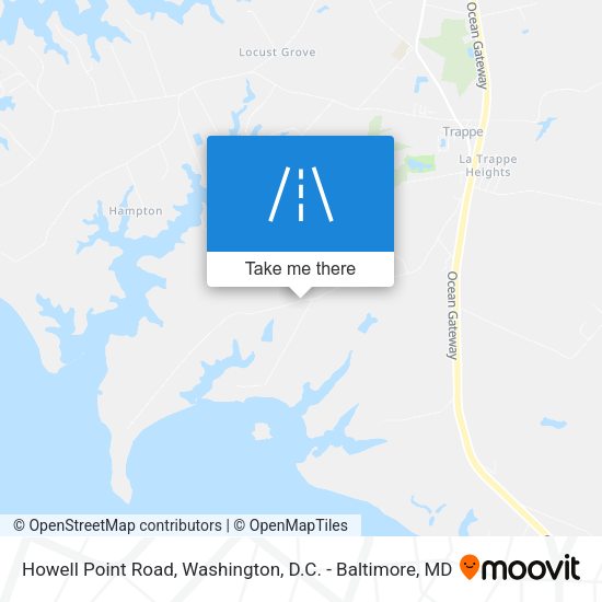 Howell Point Road map