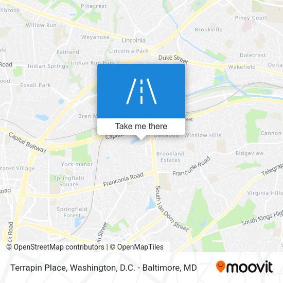 Terrapin Place map