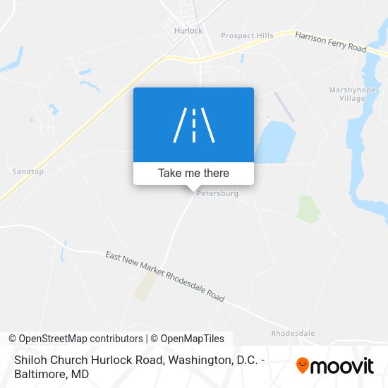 Shiloh Church Hurlock Road map