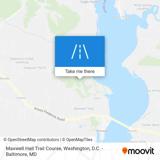 Maxwell Hall Trail Course map