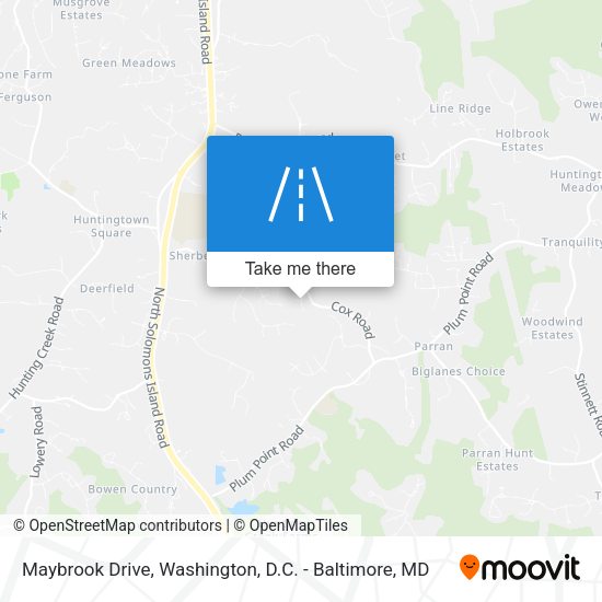 Maybrook Drive map