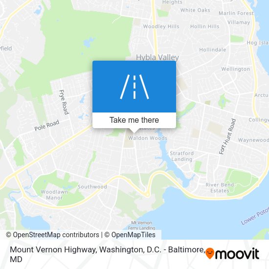 Mount Vernon Highway map