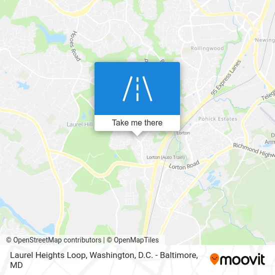 Laurel Heights Loop map