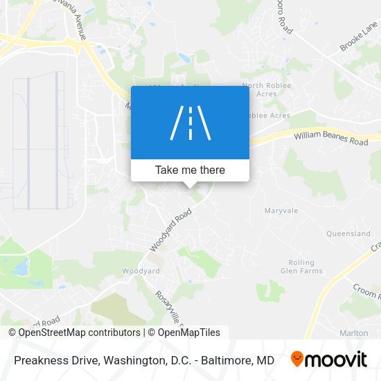 Mapa de Preakness Drive