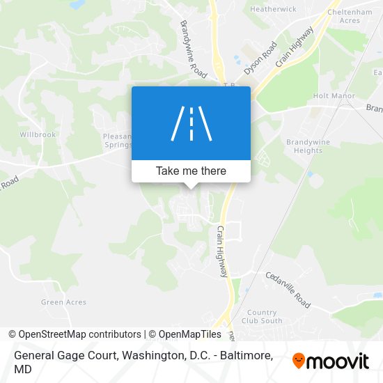Mapa de General Gage Court