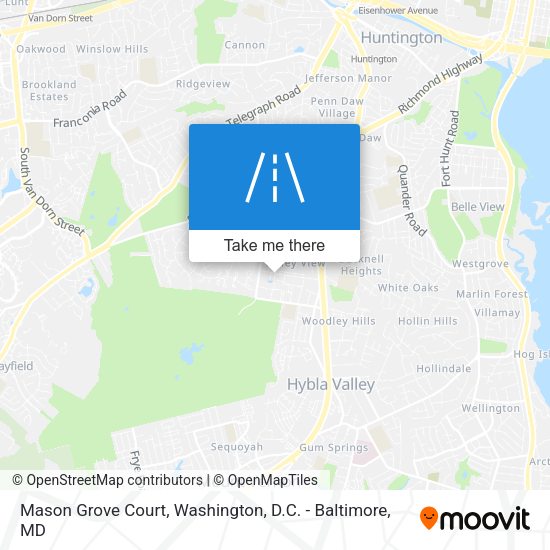 Mapa de Mason Grove Court