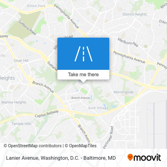 Mapa de Lanier Avenue