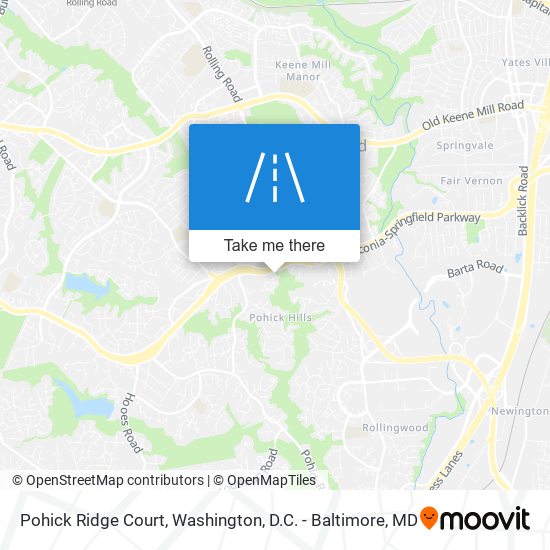 Pohick Ridge Court map