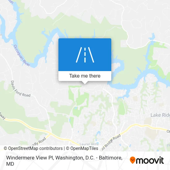 Windermere View Pl map