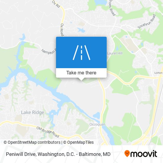 Peniwill Drive map