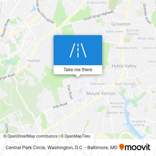 Central Park Circle map