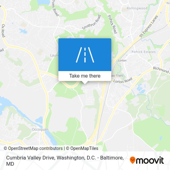 Cumbria Valley Drive map