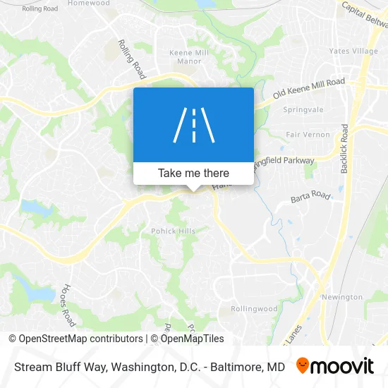 Stream Bluff Way map