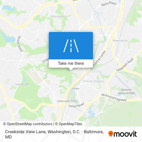 Creekside View Lane map