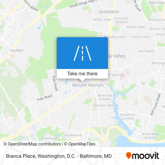Mapa de Bianca Place