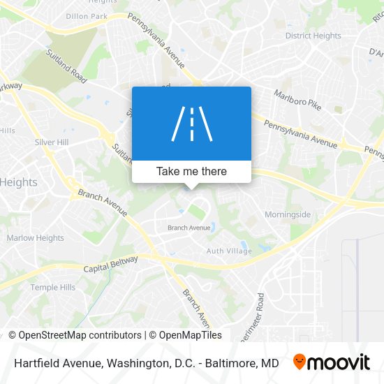 Hartfield Avenue map