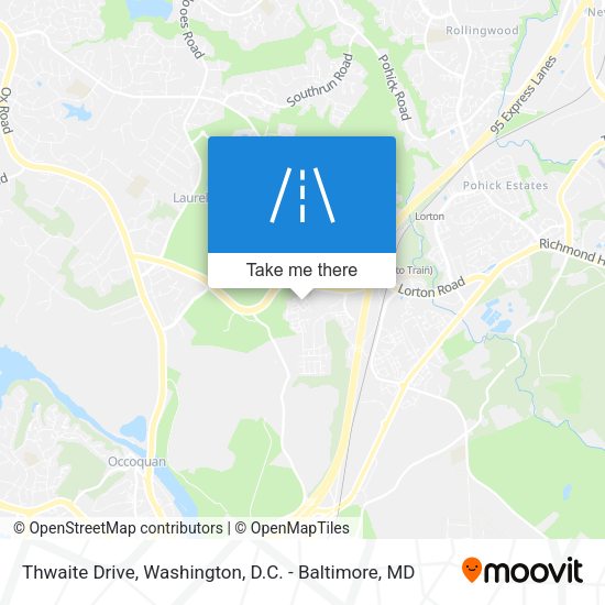 Thwaite Drive map