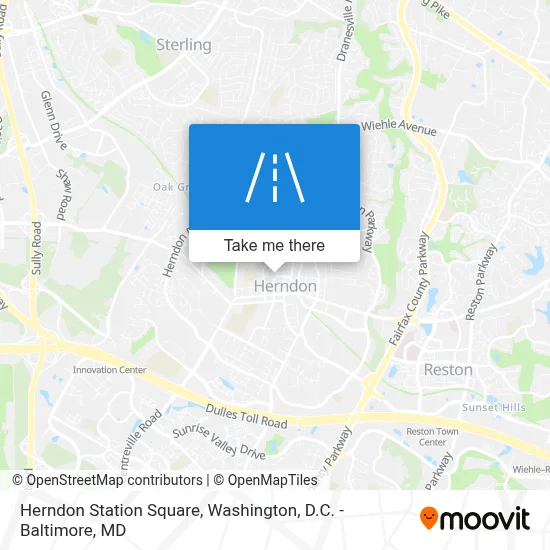 Herndon Station Square map