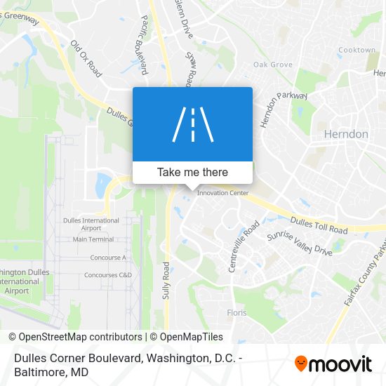 Mapa de Dulles Corner Boulevard