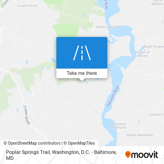 Mapa de Poplar Springs Trail