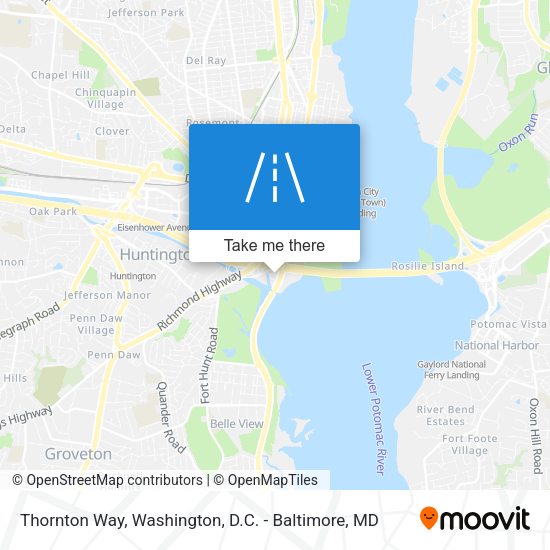Mapa de Thornton Way