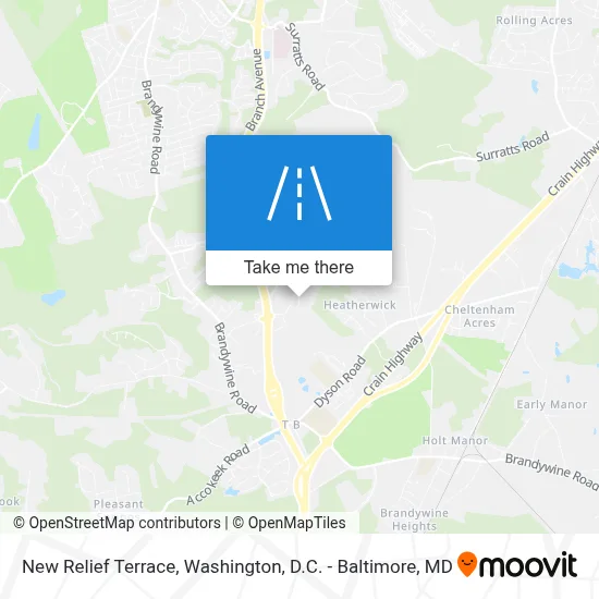 New Relief Terrace map