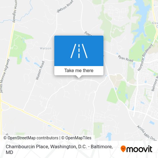 Chambourcin Place map