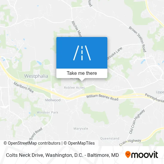 Colts Neck Drive map